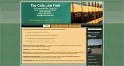 Desktop Screenshot of colenetlaw.com