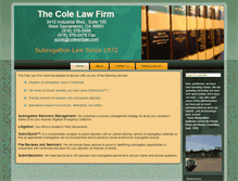 Tablet Screenshot of colenetlaw.com